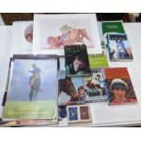 Horse related items to include; 1997-2023 ( excluding 2017) injured jockey fund calendars (mostly
