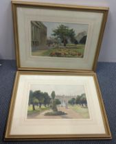 Ernest E Sutton - two watercolours depicting London scenes, both dated 1916 and signed to the