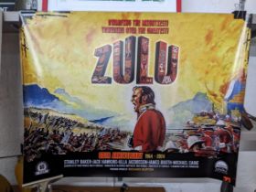 An UNOFFICIAL 60th Anniversary poster advertisement for the film 'Zulu' designed by Henry Coleman.