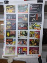 A Hammer Horror uncut printer's proof sheet by the London Postcard Company 70cm h x 50cm w (