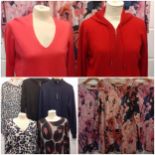 A quantity of mainly modern M&S ladies cashmere and woollen knitwear, various sizes UK 14 -16 and