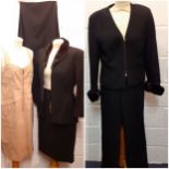 Amanda Wakeley- Six items of clothing comprising 2 black skirts approx 30" waist, a pair of black