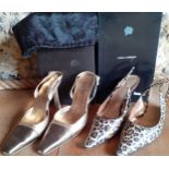 Gucci and Dolce & Gabbana - Two pairs of ladies shoes, both sling backs with original shoe boxes,