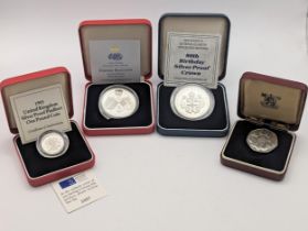 Silver Proof Coins - a collection comprising of 1990 Queen Elizabeth The Queen's Mother 90th
