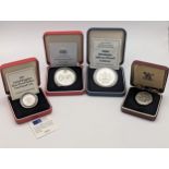 Silver Proof Coins - a collection comprising of 1990 Queen Elizabeth The Queen's Mother 90th