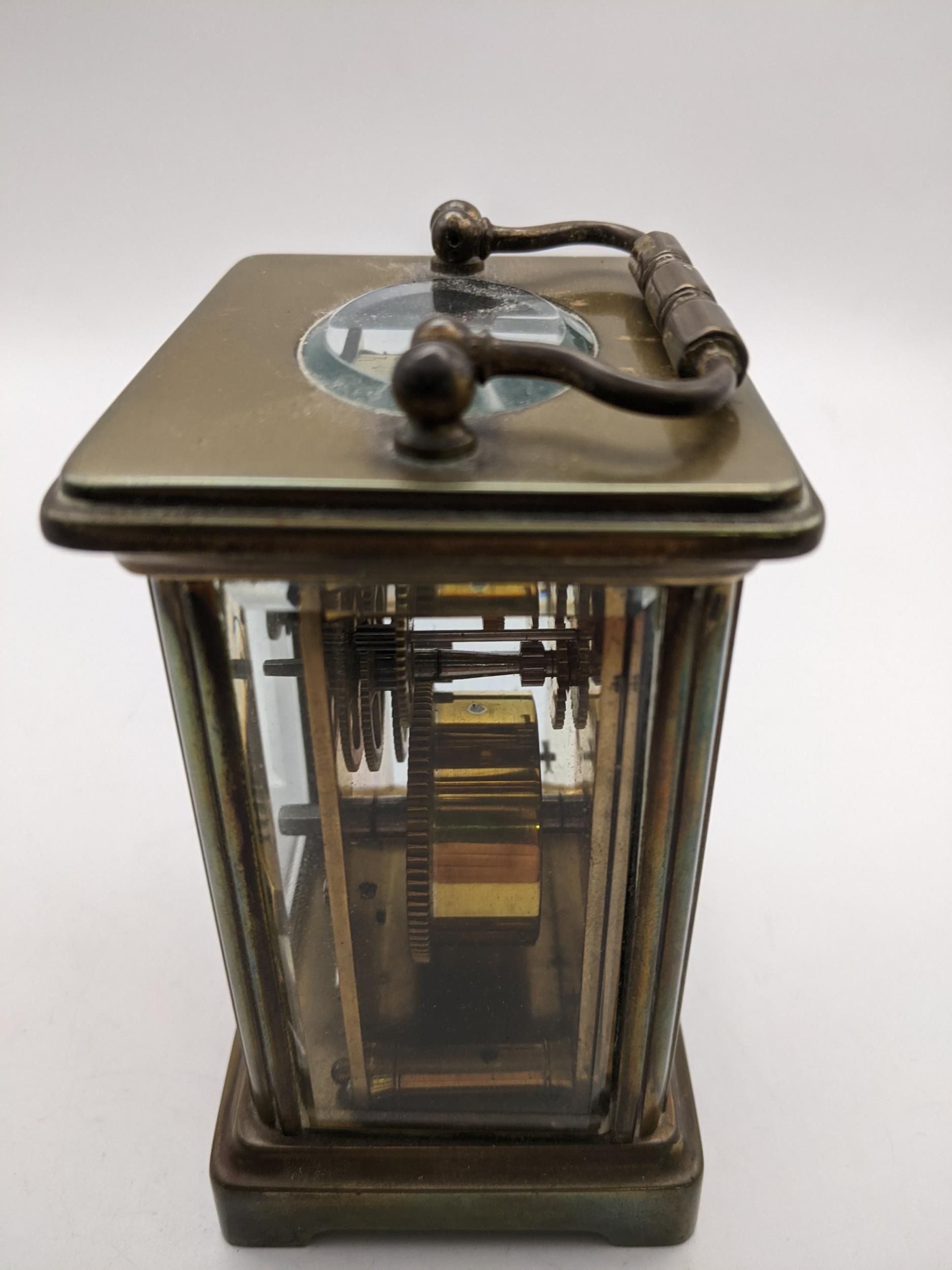 An early 20th century brass cased carriage clock Location: 5.2 - Image 7 of 10