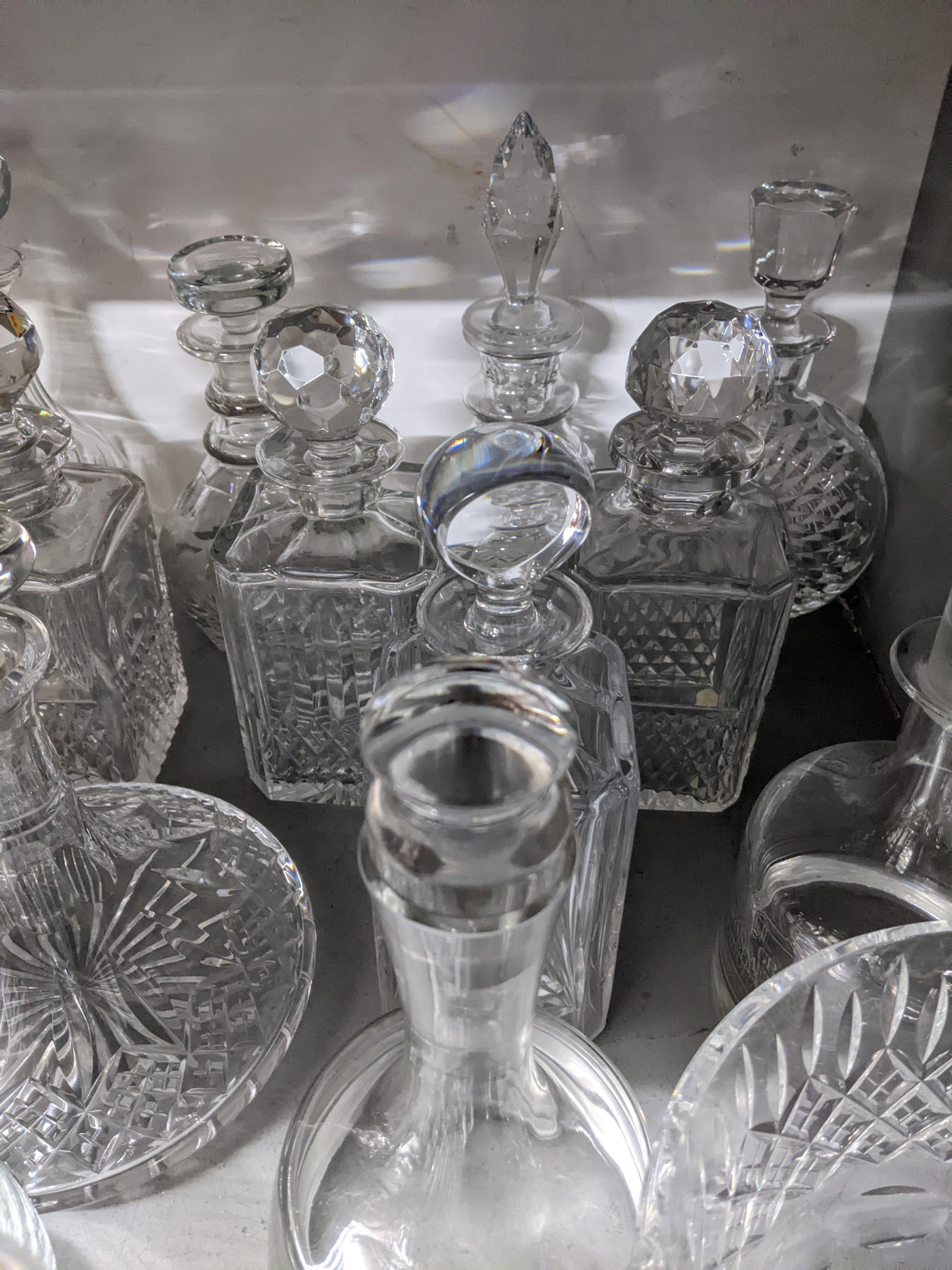 A selection of cut glass decanters to include one by Atlantis and a Stuart crystal presentation - Image 4 of 4