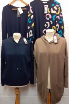 Four M&S ladies cashmere knitwear, new with tags, sizes large and UK 14 & 16 in various colours