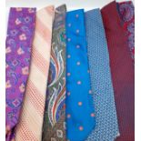 A quantity of 31 gents neck ties to include the designers Hermes, Liberty, Mulberry, Hugo Boss,