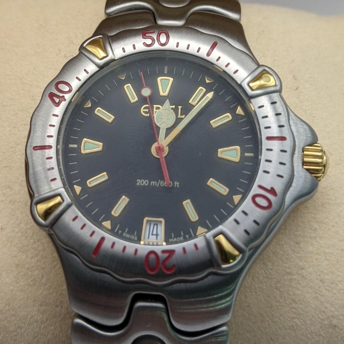 A gent's Ebel Sportwave Quartz wrist watch with its box Location: - Image 3 of 4