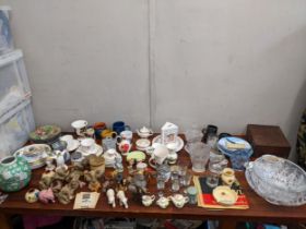 Ceramics and glassware to include collectors plates, Beswick 993 Wren and Goebel figurines Location: