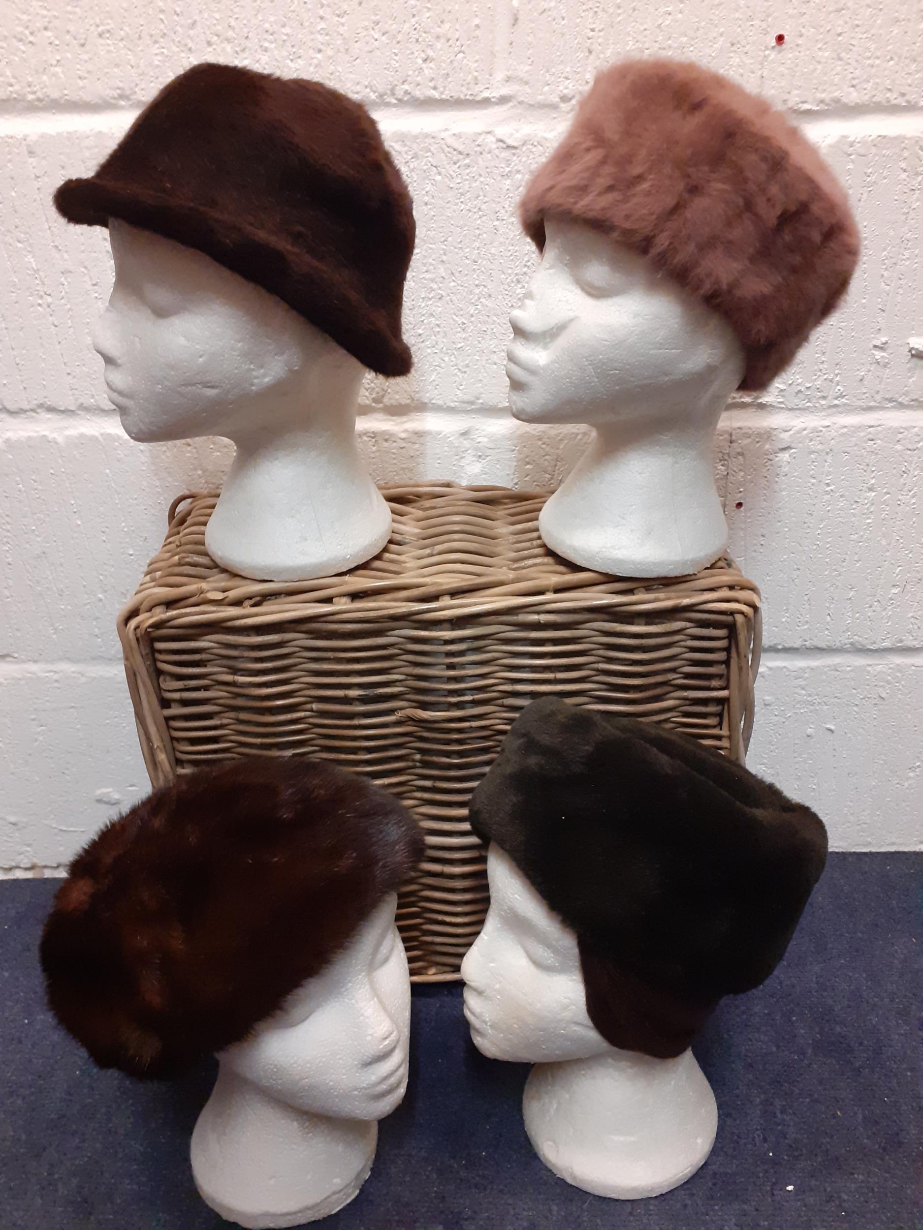 A quantity of 12 vintage faux fur hats, mainly 1950's and 1960's to include Jacoll, Aage Thaarup and - Image 2 of 6