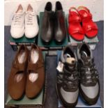 Five pairs of unisex and ladies shoes, unworn with original tags and boxes to include a pair of