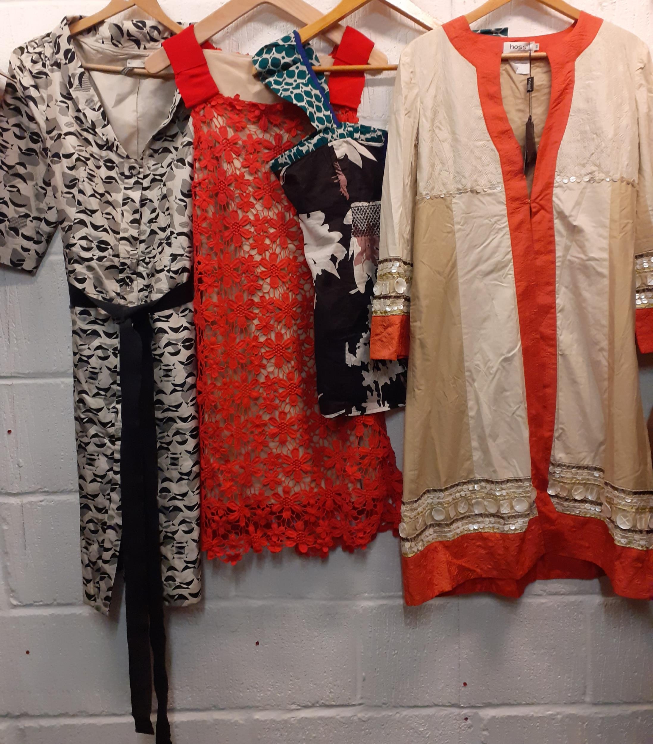 Mixed ladies clothing to include a Liz Claiborne turquoise linen dress UK size 14, a Hoss Oriental - Image 7 of 7