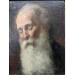 French School, late 19th/early 20th century - portrait study of a bearded gentleman, unsigned,