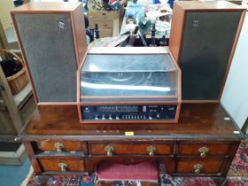 A Dynatron Transpower SRX 26 Ether Stereo model no:HFC31A having a Garrard turntable 2025TC in a