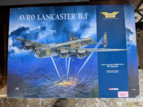 Boxed Corgi Aviation archive model of an Avro Lancaster B I Location: