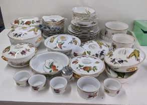 A collection of Royal Worcester Evesham pattern dinnerware to include tureens, dinner plates and