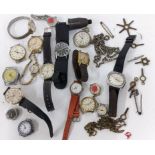 Mixed watches to include a Rotary automatic, silver and enamelled watch and others Location: