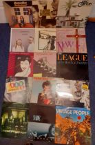 A quantity of LP's and 12" singles, mainly 1970's and 1980's to include Status Quo, Simple Minds,