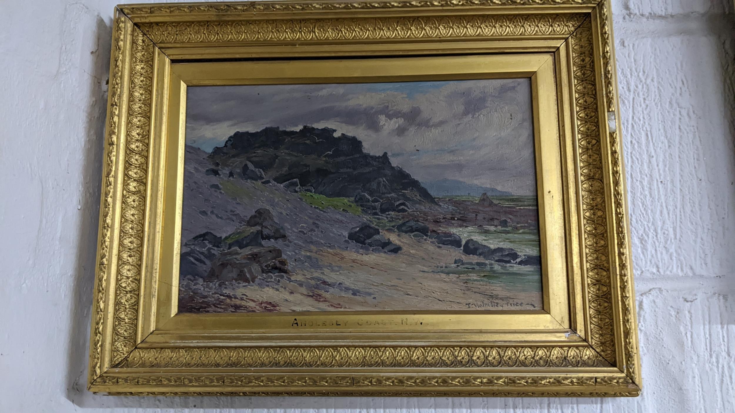 Thomas Walmsley Price (1855-1933) - Borthwen Rocks NW/Anglesey Coast NW, pair of Welsh coastal - Image 3 of 15