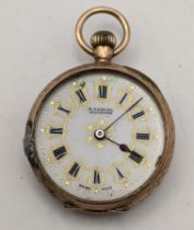 An early 20th century 9ct gold ladies fob watch 19.2g Location: