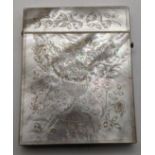 A Victorian engraved mother of pearl card case Location:
