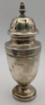 A silver sugar caster hallmarked London 1919, 130.3g Location: