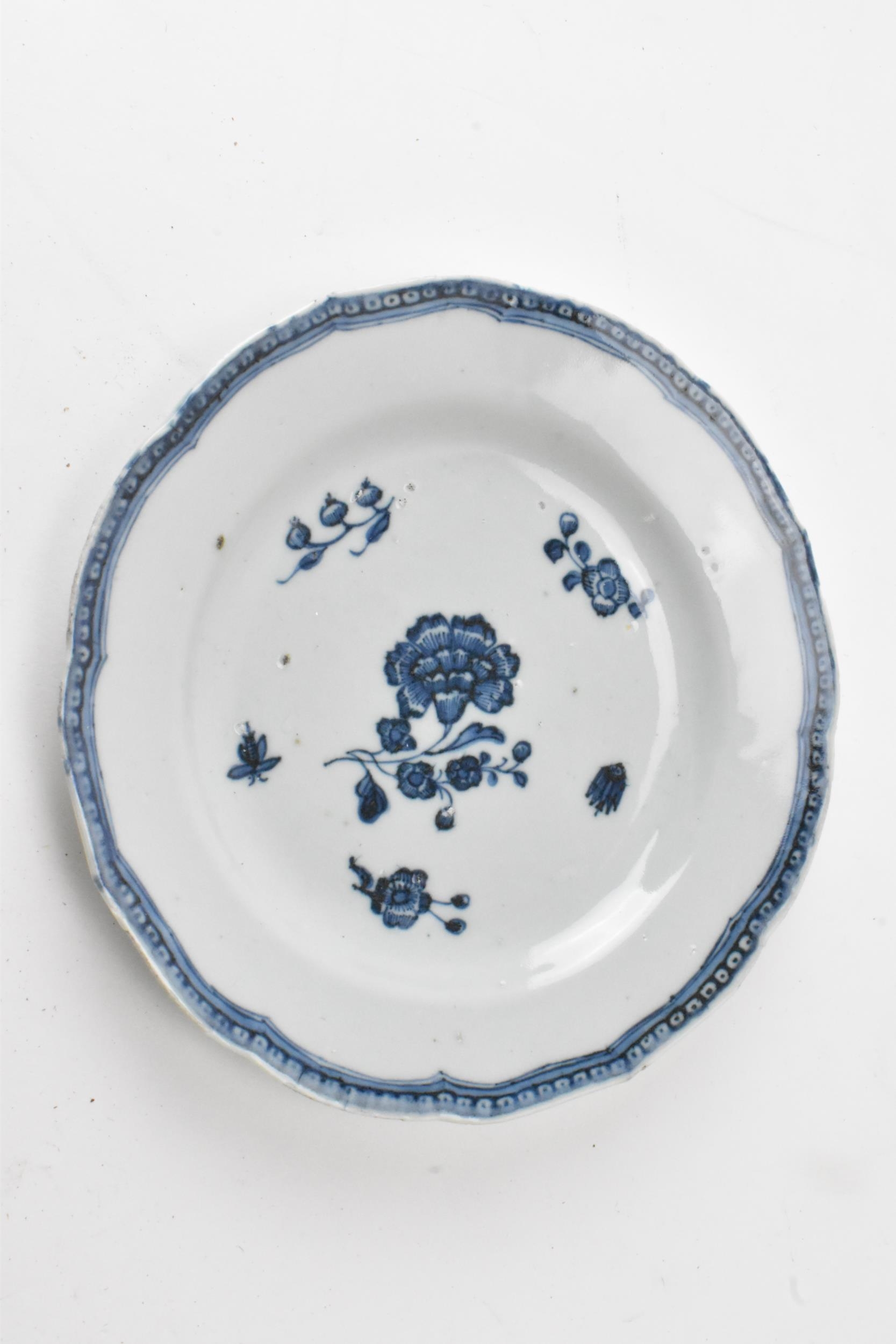 A pair of Chinese 18th century Qianlong blue and white plates 16cm diameter, together with a blue - Image 7 of 8