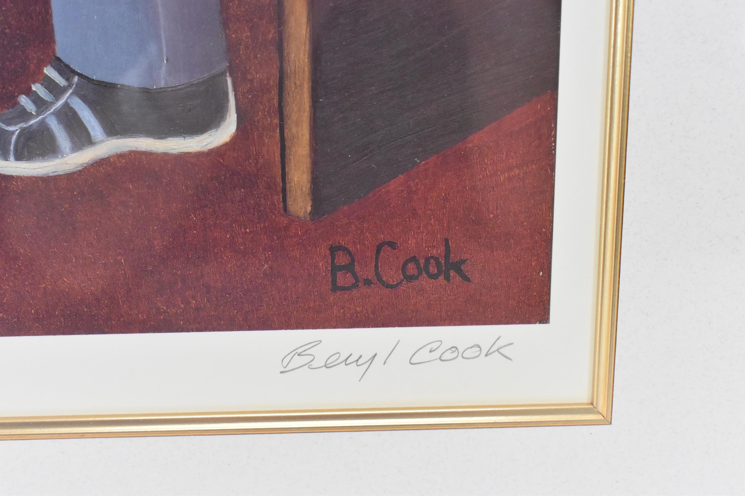 Beryl Cook (1926-2008) 'In the Snug' signed limited edition print, published 2003, numbered 223/650, - Image 3 of 6