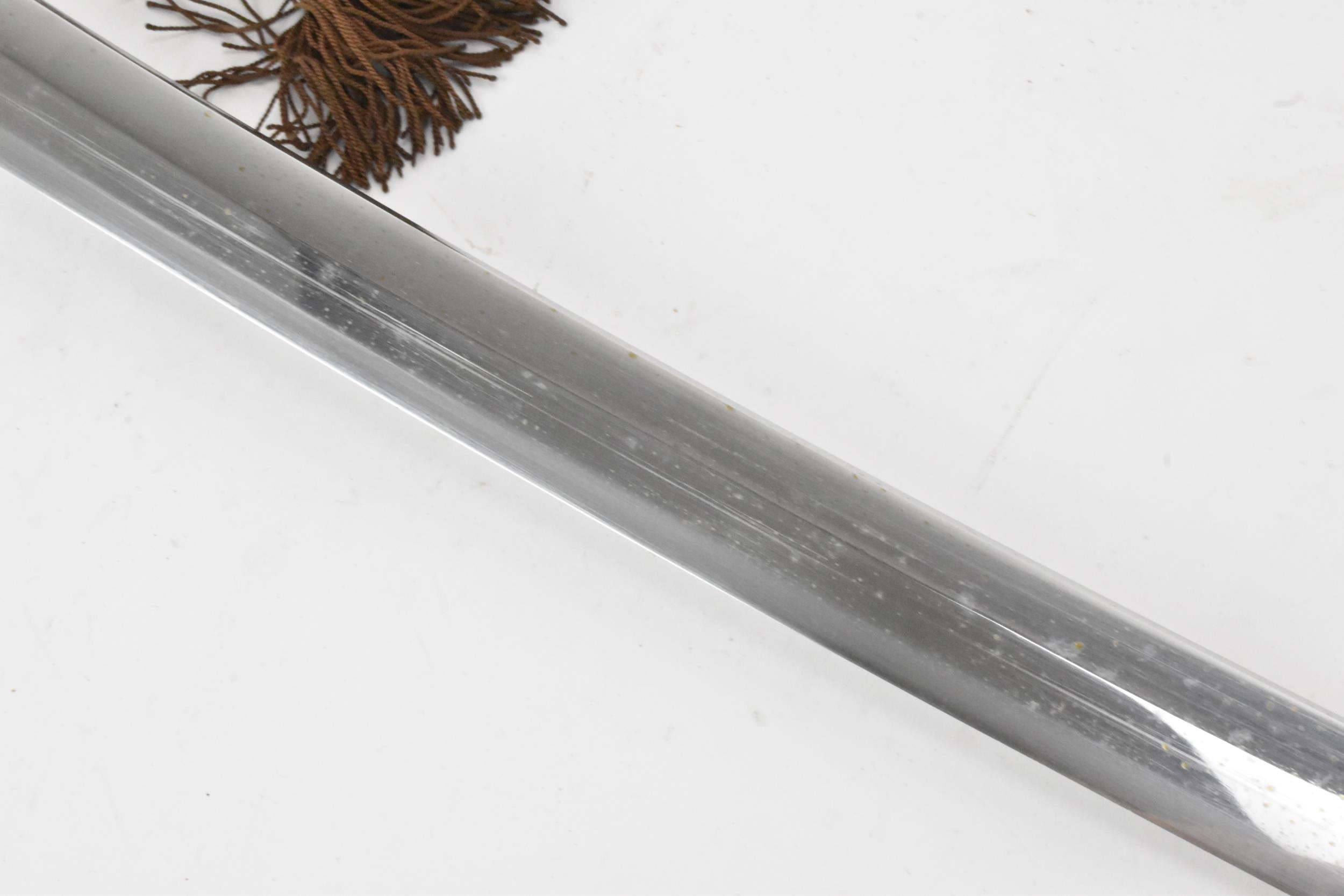 A Japanese Kaigunto naval sword, circa 1900, the blade made in a government workshop, anchor stamped - Image 14 of 19