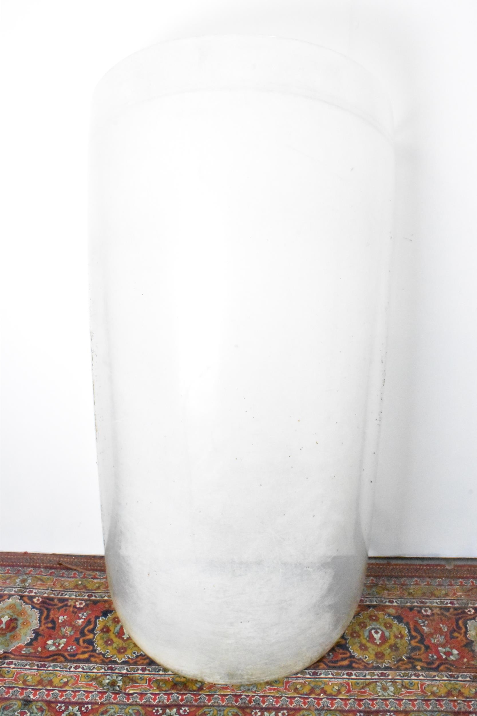 A 1930/40s perspex acrylic plane canopy/windshield, reputedly from a Hurricane, 139cm high x 68cm