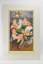 Beryl Cook (1926-2008) 'Strip Poker' signed limited edition print, published 2006, numbered 288/650,