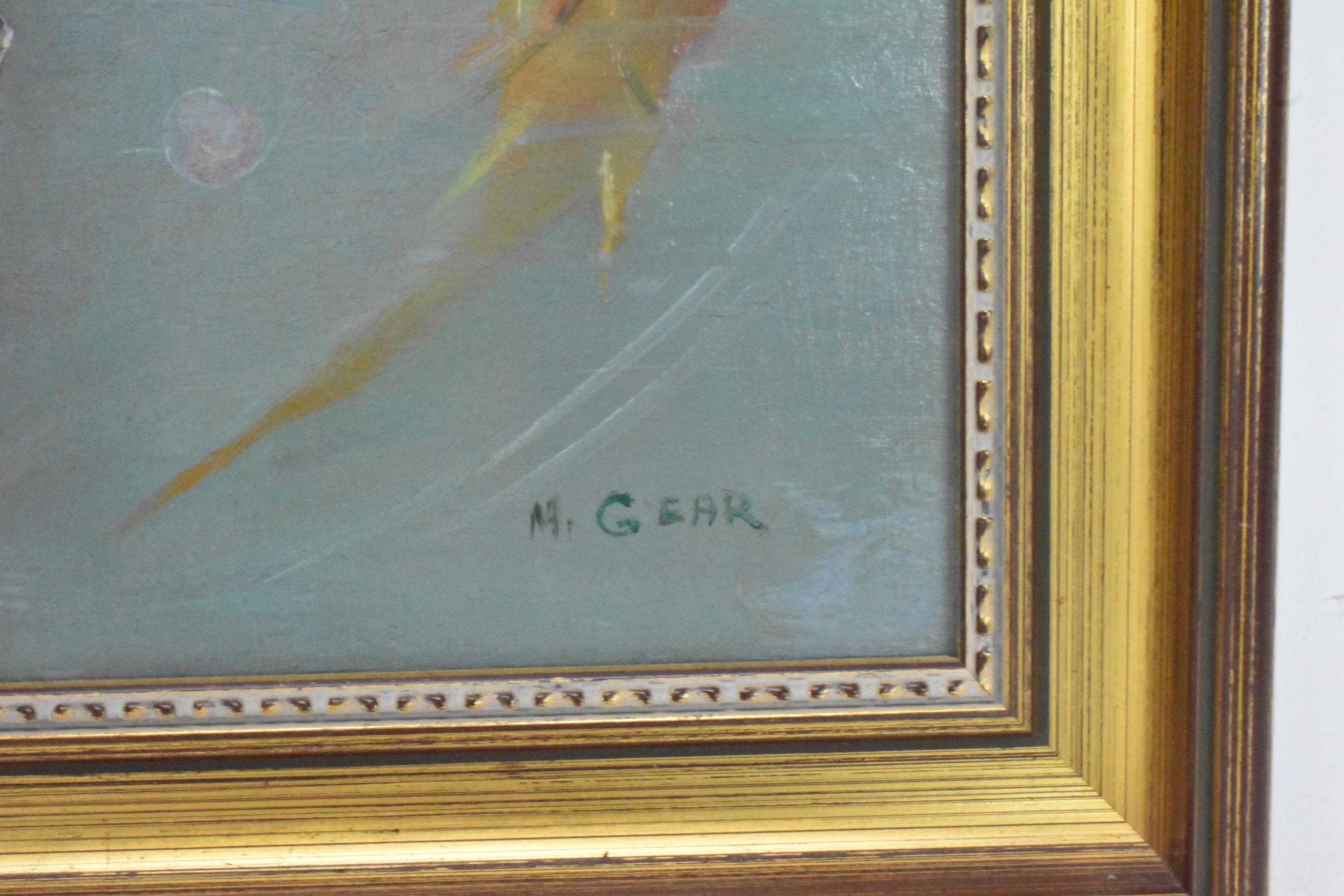 Two paintings to include Mabel Gear (British 1900-1997) - An oil on board depicting three fish, 25. - Image 4 of 9