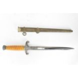 A WWII Second World War Third Reich Nazi German Army Officers parade dagger. The dagger having a