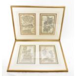 Four late 18th century coloured engravings, inscribed to the top of the plates 'Thorntons, New &