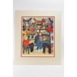 Beryl Cook (1926-2008) 'The Boot Sale' signed limited edition print, numbered 492/650, 39cm x 46.