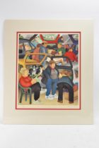 Beryl Cook (1926-2008) 'The Boot Sale' signed limited edition print, numbered 492/650, 39cm x 46.