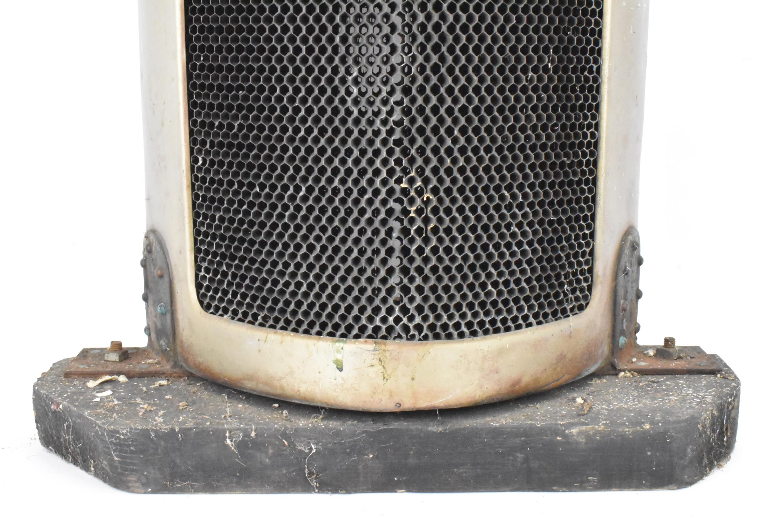 A Morris Cowley 'Bullnose' radiator, circa 1920s, nickel plated surround with blue enamel badge, a - Image 4 of 8