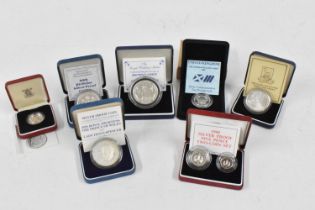 Silver Proof Commemorative Coins - A mixed collection comprising of 1981 and 1986 Royal Wedding