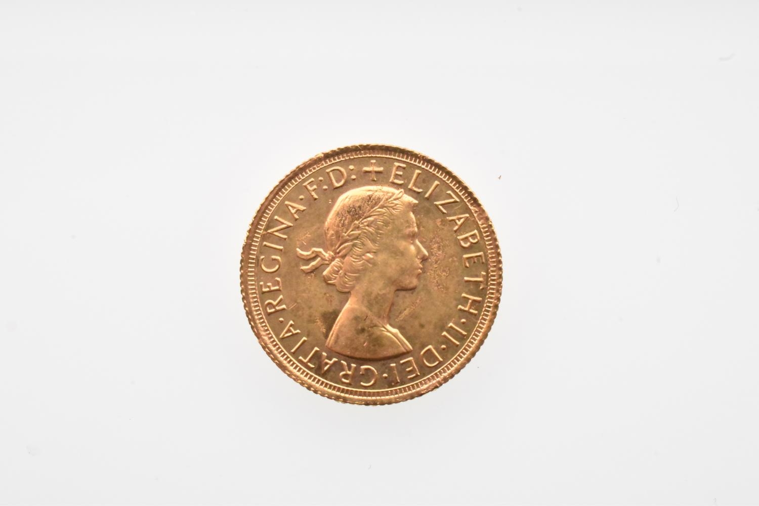 United Kingdom - Elizabeth II (1952-2022), Gold Sovereign, dated 1966, featuring Mary Gillick's - Image 2 of 2