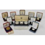 United Kingdom - Elizabeth II (1952-2022), Cased Silver Proof Coins to include 1994 Three-Coin