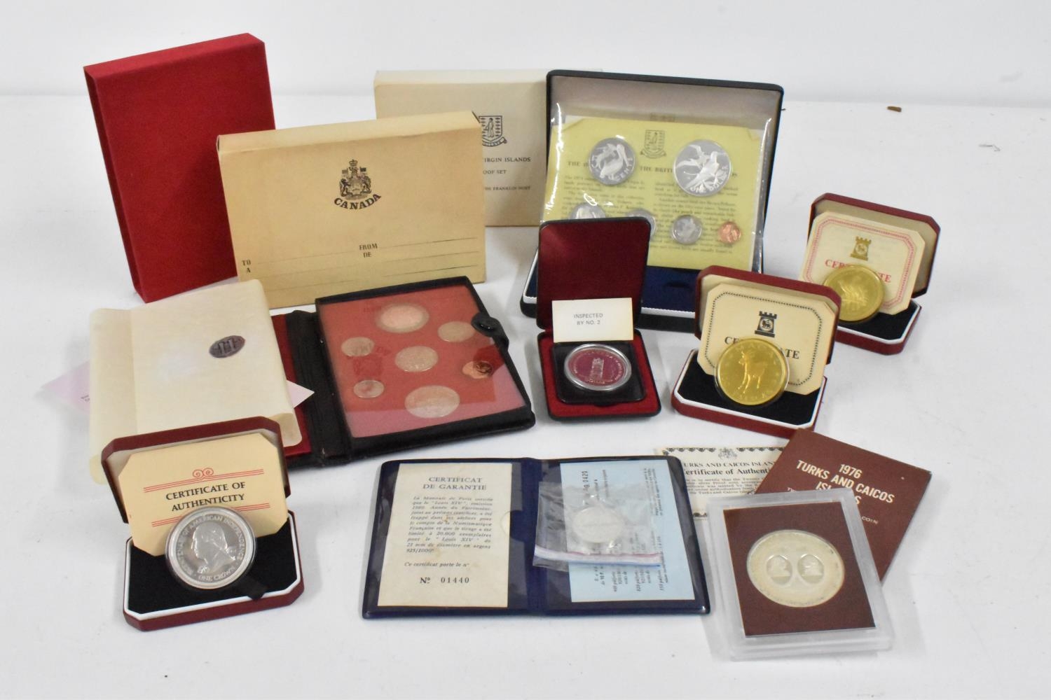 Silver Proof Coins - a collection comprising of Royal Canadian Mint 1973 Double Struck Set to