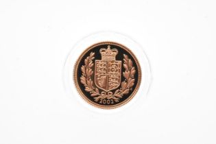 United Kingdom - Elizabeth II (1952-2022), Proof Gold Sovereign, dated 2002, Jubilee Year,