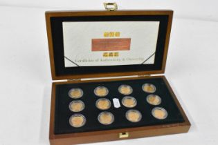 United Kingdom - British Gold Sovereigns (12) - Royal Mint ' Three Monarchs Mintmark Set',