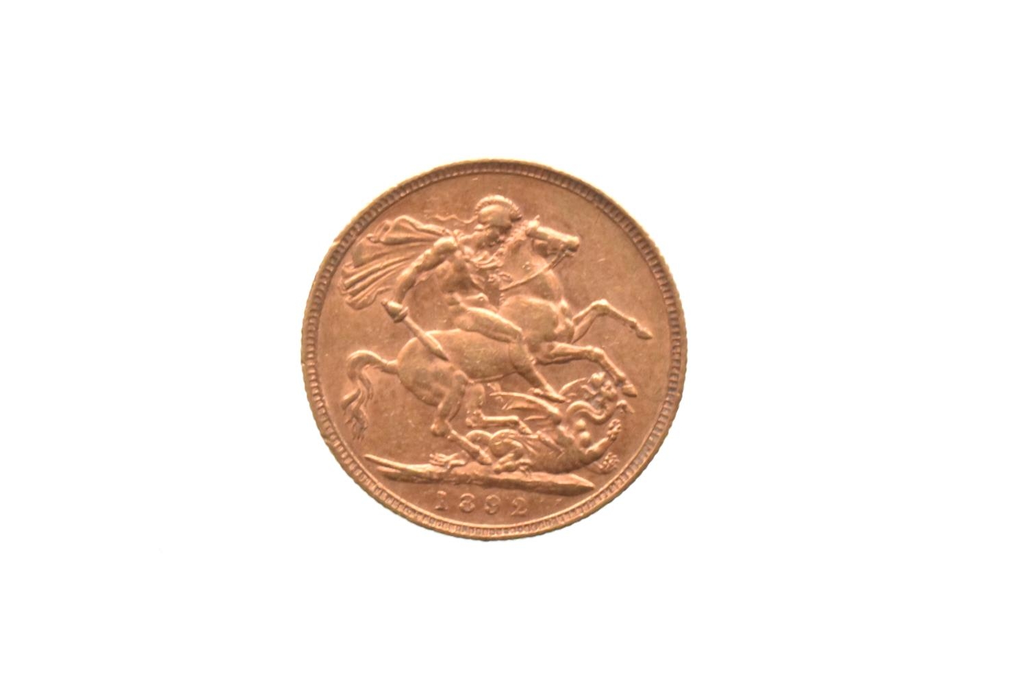 United Kingdom - Victoria (1837-1901), Gold Sovereign, 'Jubilee Bust', dated 1892, London mint,
