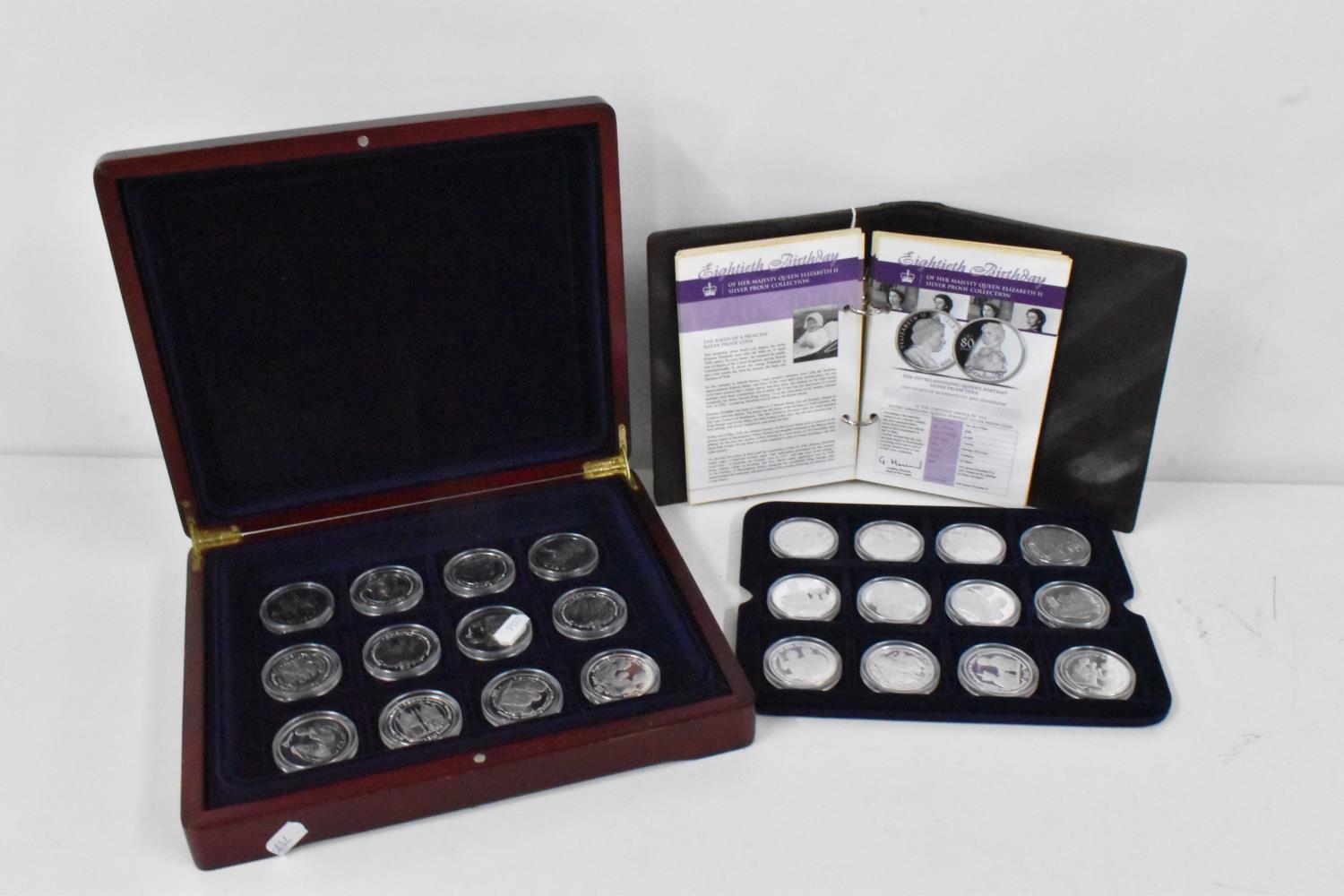 'Eightieth Birthday of Her Majesty Queen Elizabeth II Silver Proof Collection', comprising of 24