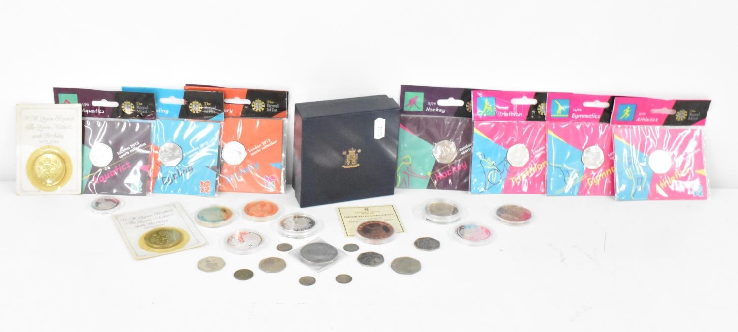 Mixed Coins - A collection of commemorative and other British coins to include, 8 London 2012