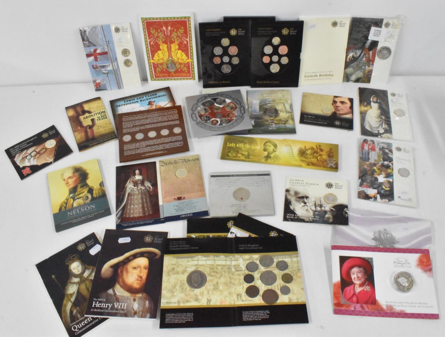 A collection of Royal Mint and other Brilliant Uncirculated Coin sets and others to include, UK 1948