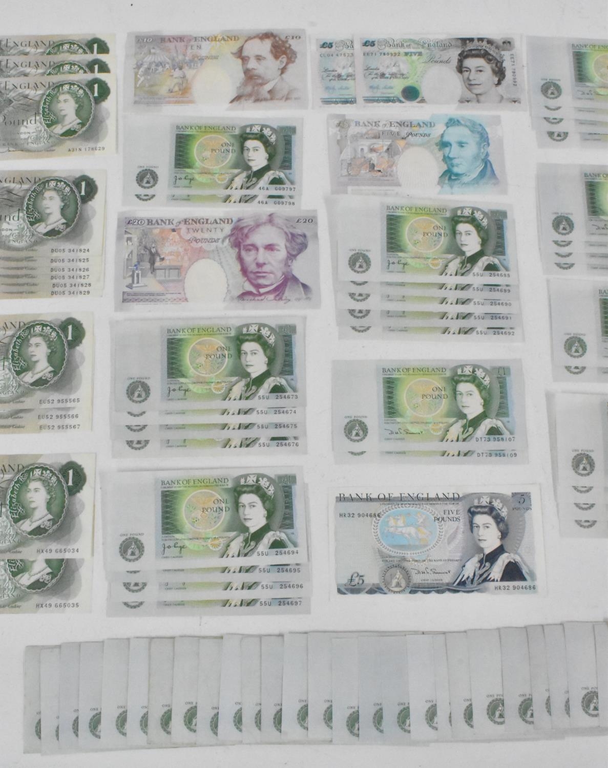 Banknotes - A large collection of mostly Elizabeth II banknotes to include batches running sequence, - Image 3 of 22